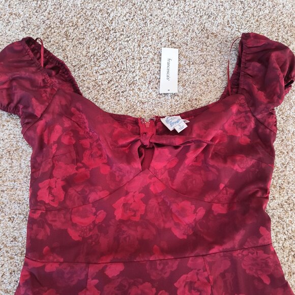 Francescas Red rose mini dress-Small New with Tags - Picture 4 of 5